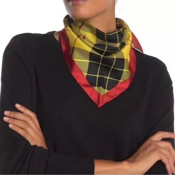 BURBERRY SILK SCARF AUTHENTIC! NWT! - Picture 1 of 10